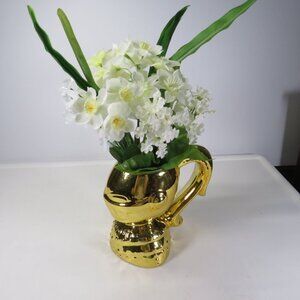 Gold Knight in Shining Armor with White Flowers #2